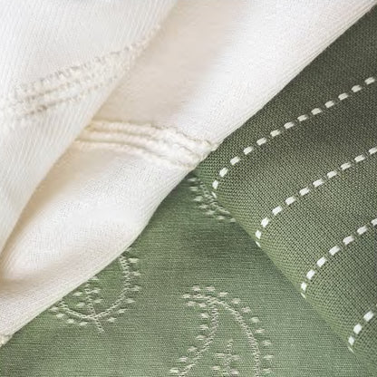 Tecido Listrado Triple Stripe Off White