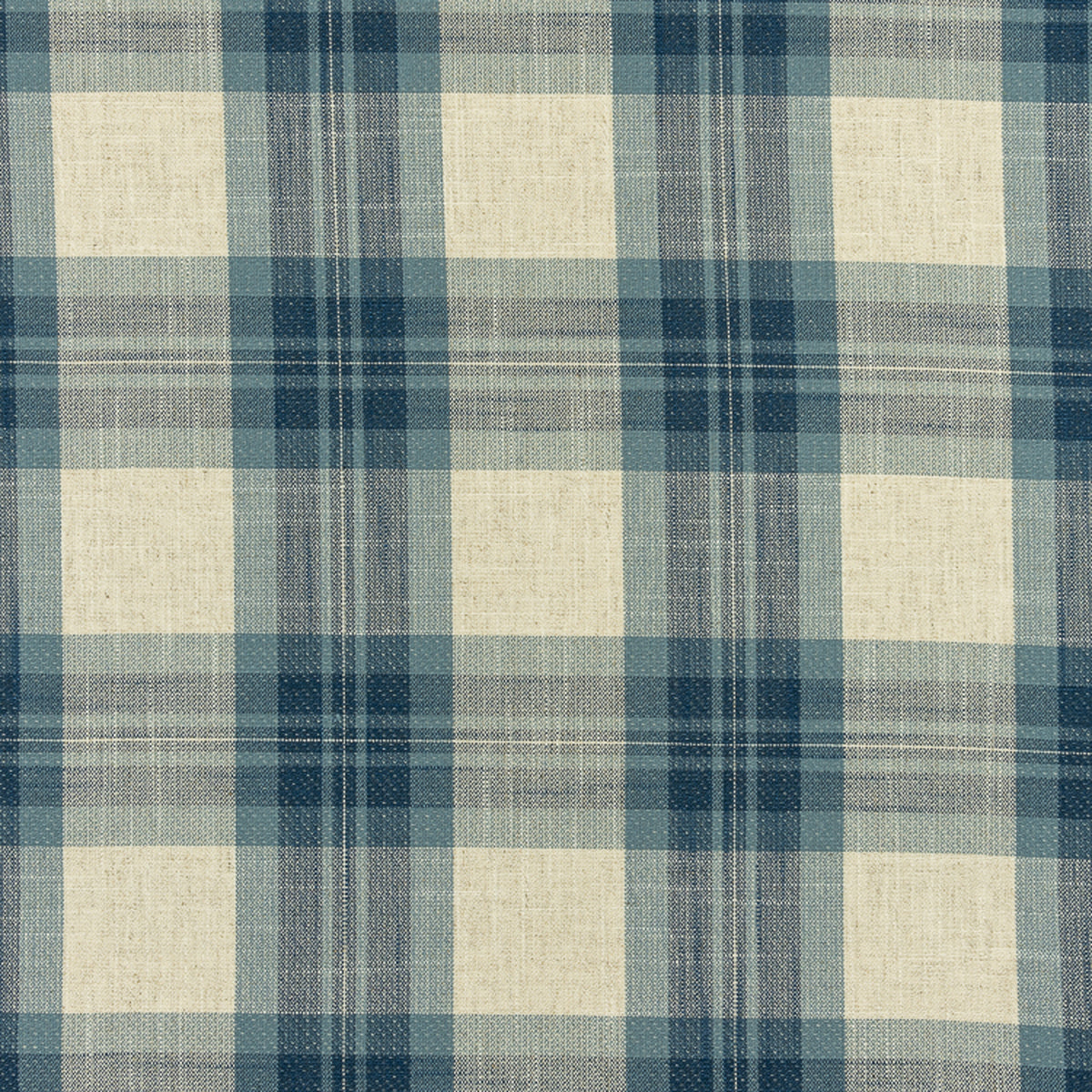 Tecido Xadrez Tundra Denim