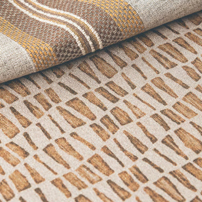 Tecido Estampado Cordillera Ocre