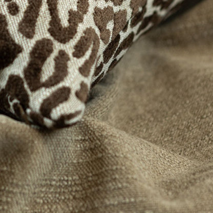 Tecido Jacquard Chenille Chocolat Clair