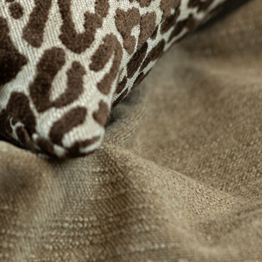 Tecido Jacquard Chenille Chocolat Clair
