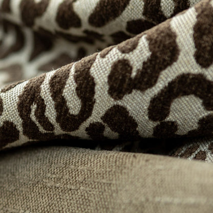 Tecido Jacquard Chenille Chocolat Clair